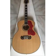 Chinese Chibson SJ-200 Tiger Flame Maple Acoustic Guitar Natural