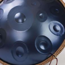 10 Note D Kurd Blue Carbon Steel Handpan