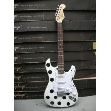 black white Stratocaster electric Gutiar