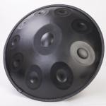 10 Note D Kurd Black Stainless Steel Handpan